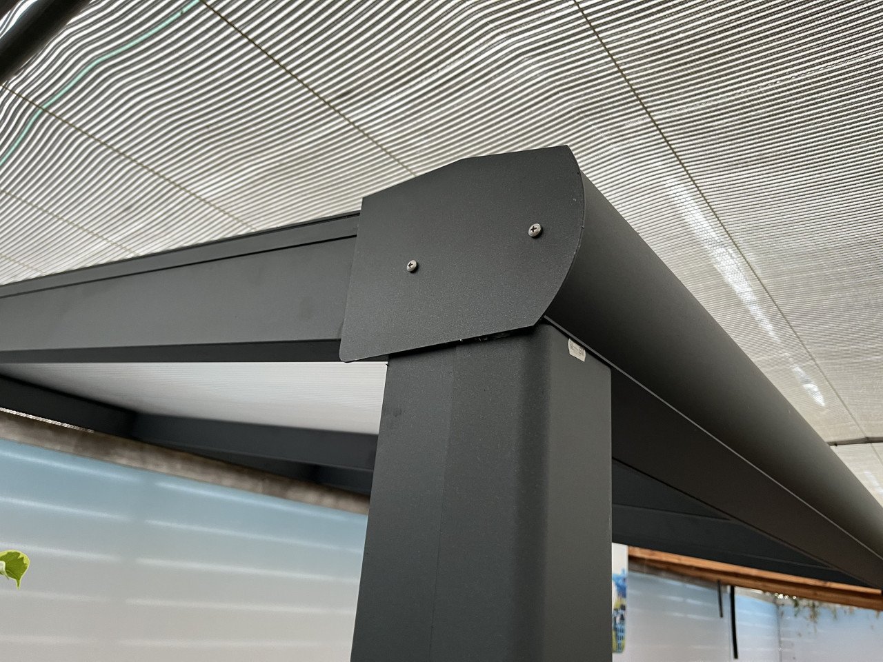 Aluminium veranda antraciet