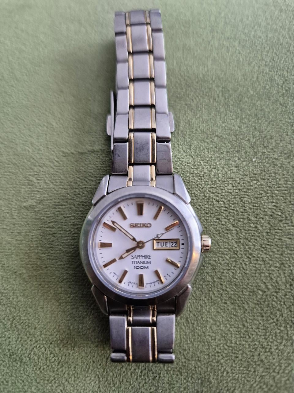 Seiko horloge titanium dames