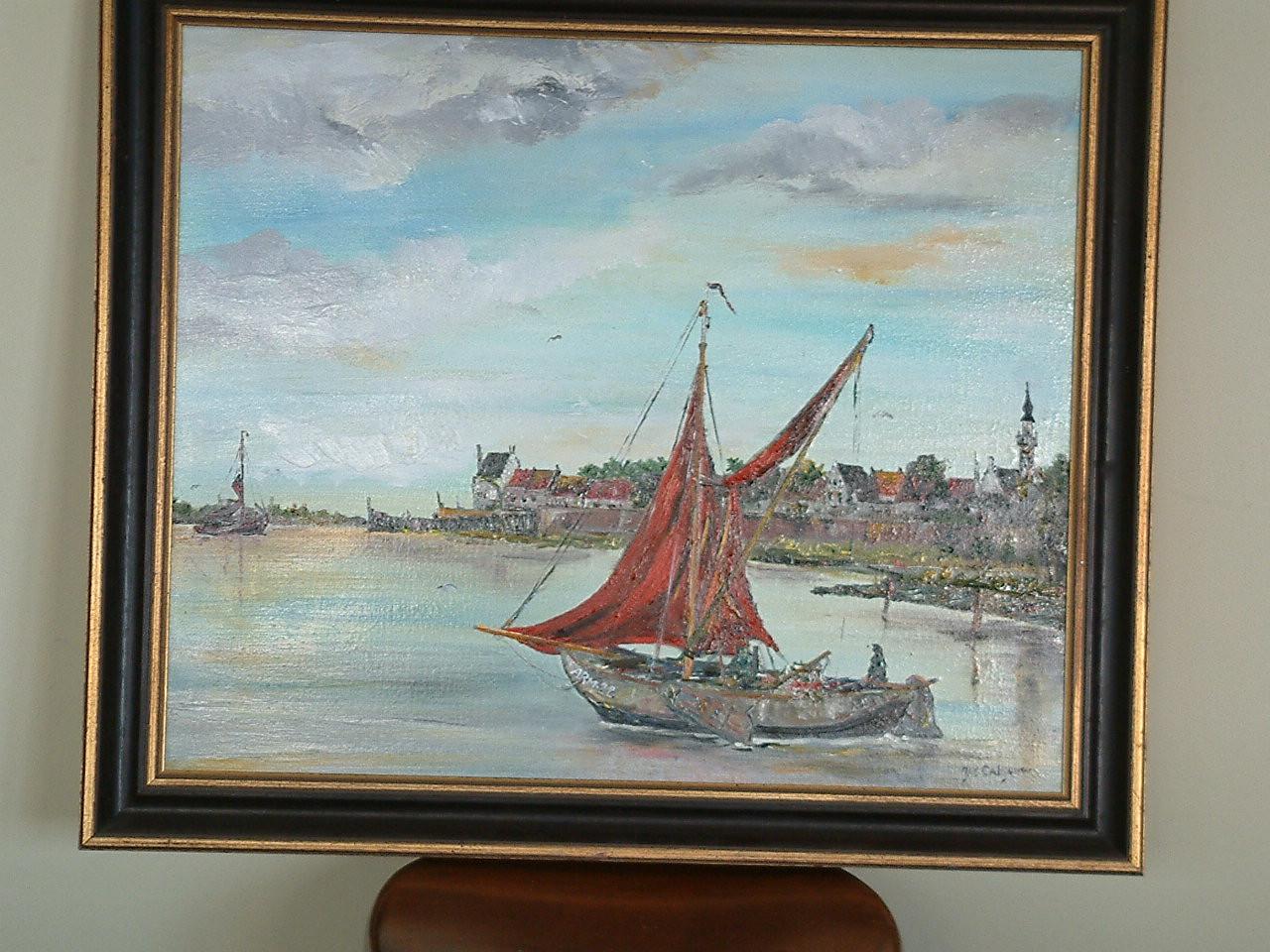 Voor de vaste kijkers   Arnemuiden stad  haven en vergezicht  ook Veere