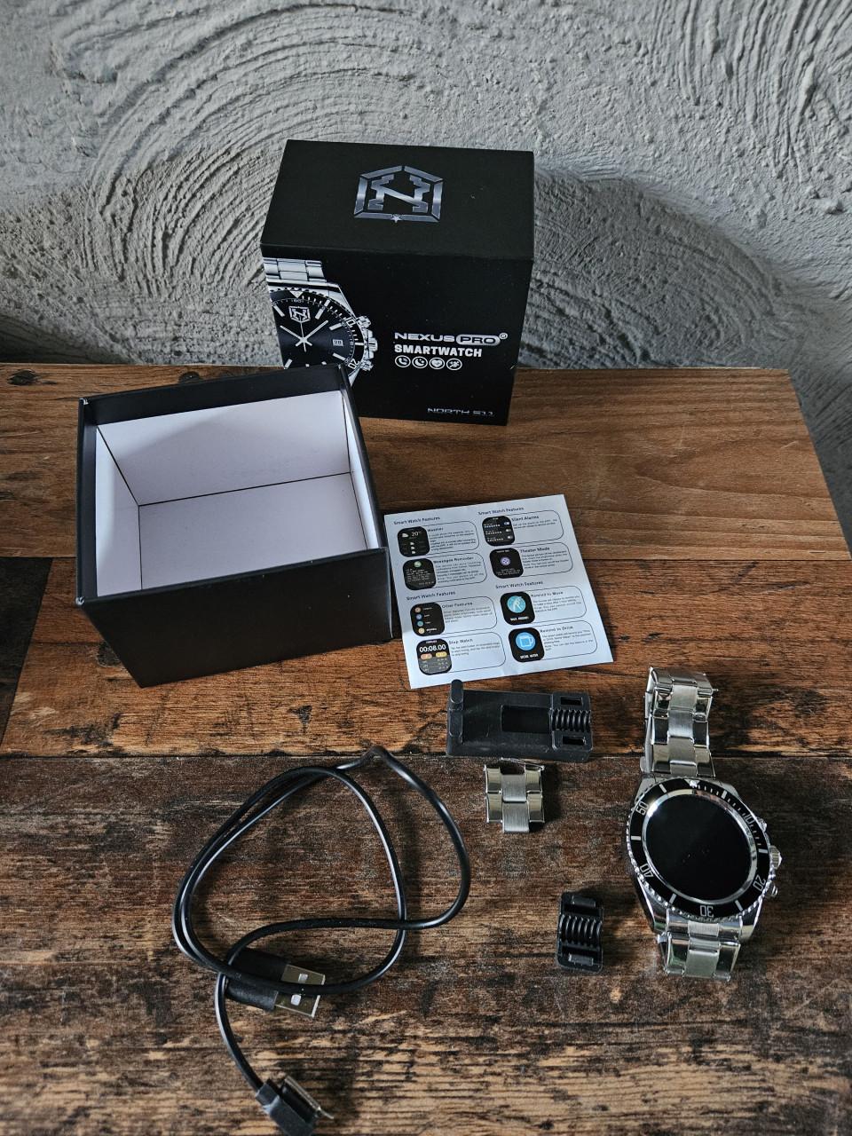 Zgan Nexus Pro Smartwatch North S11 - Zilver/Zwart