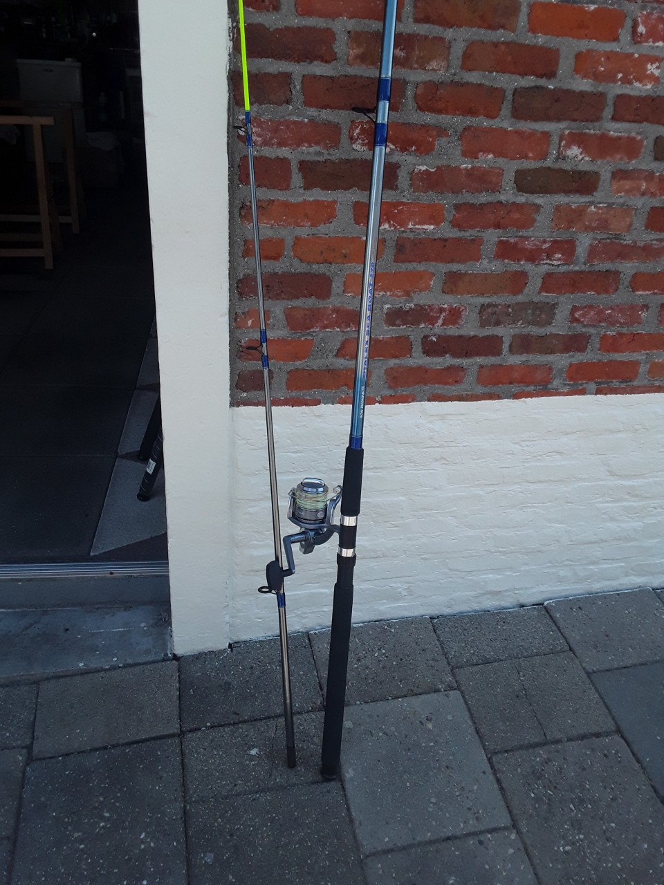 Te koop een mooie hengel plus molen