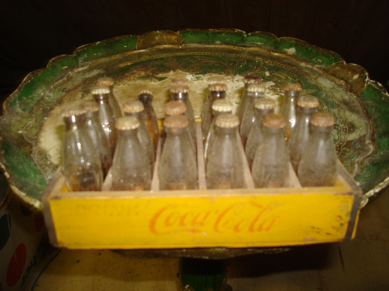 Coca Cola krat mini flesjes