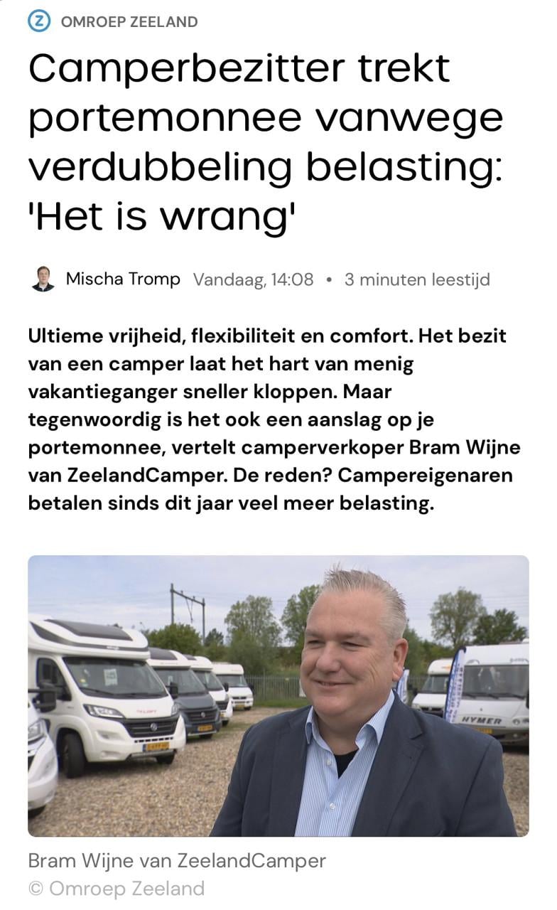 Zaterdag is camperdag bij ZeelandCamper Middelburg