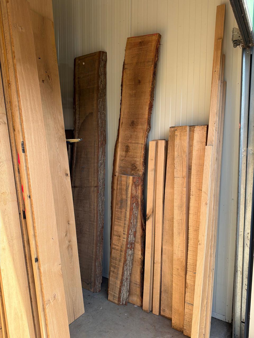 Eiken wandplanken en vensterbanken