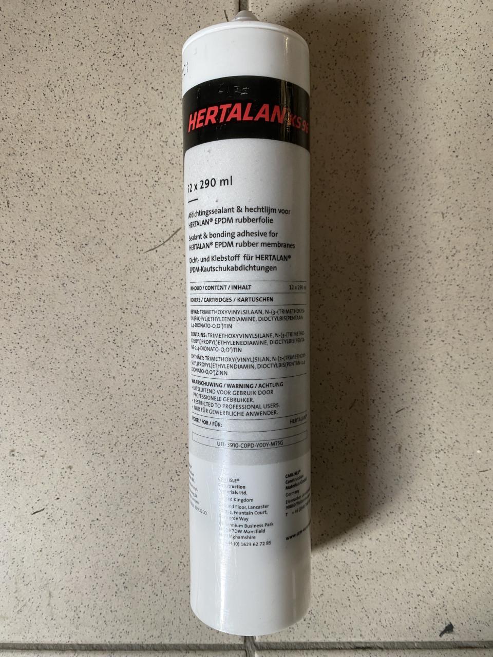 7 stuks HERTALAN® KS96 kokers  290 ml, voor EPDM rubberafdichtingen