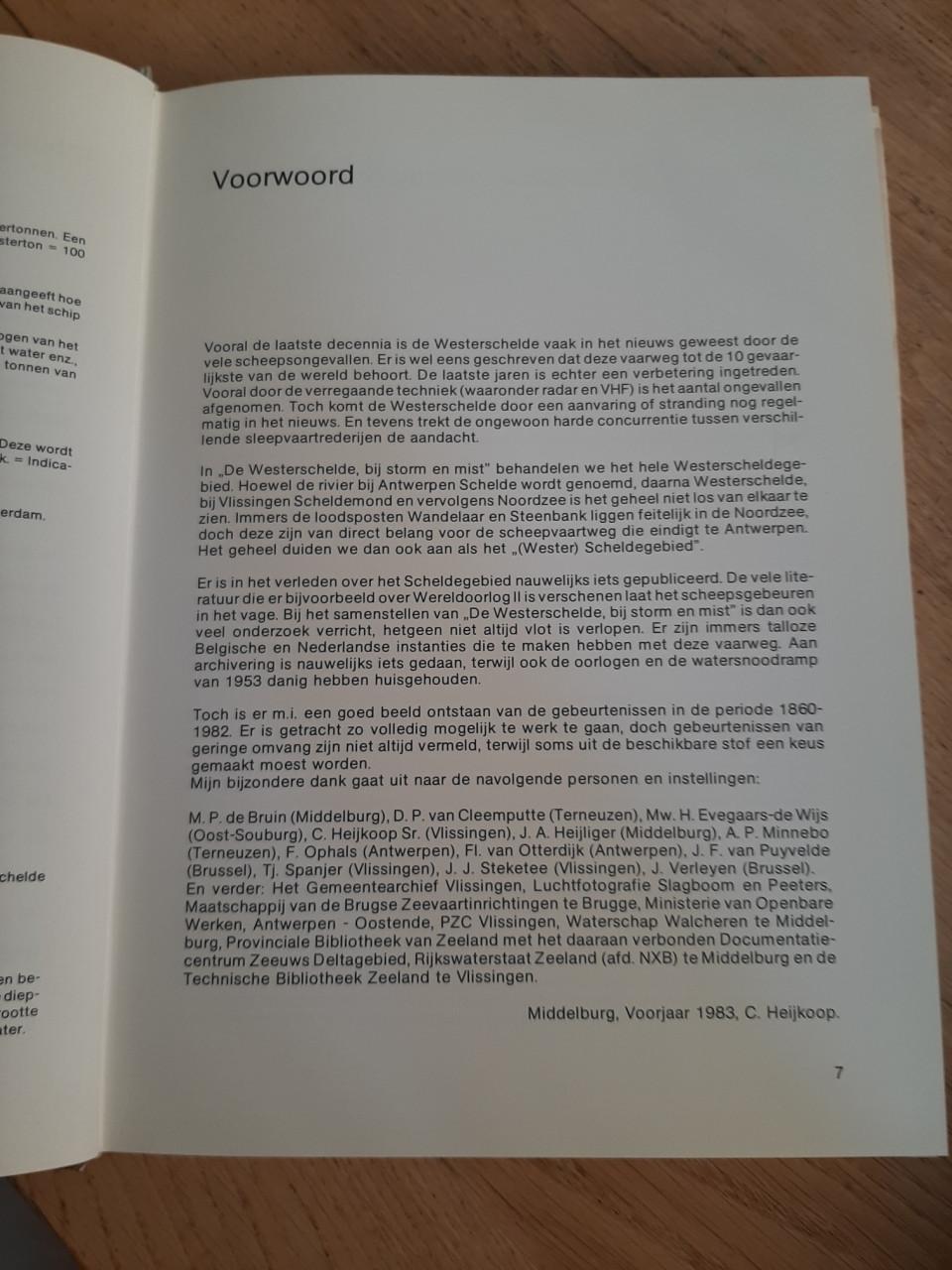 De Westerschelde bij storm en mist, Scheepsrampen van 1860-1982
