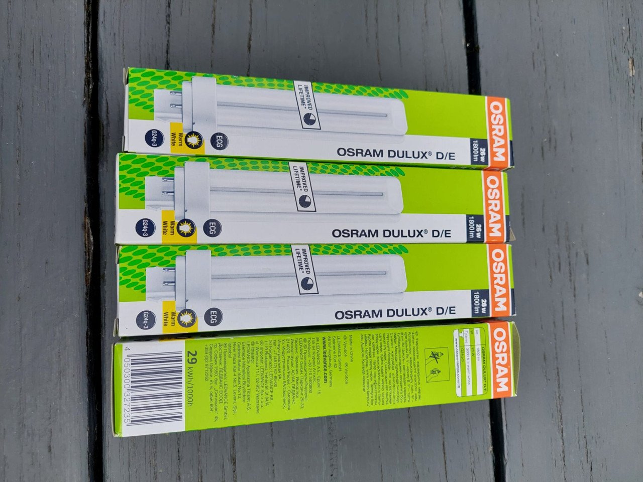 Lichtbronnen Osram Dulux S-L-D/E 9W-> 26W 830 div