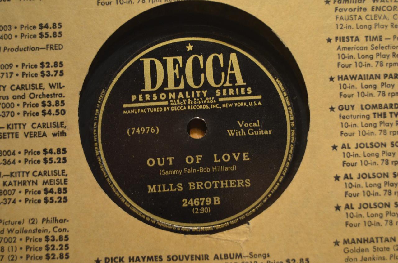 78 rpm Mills Brothers jaren '40 en '50 héél veel stuks. (5)