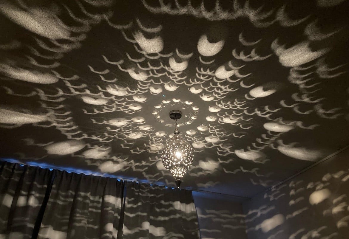 Marokkaanse plafond lampen en schaal