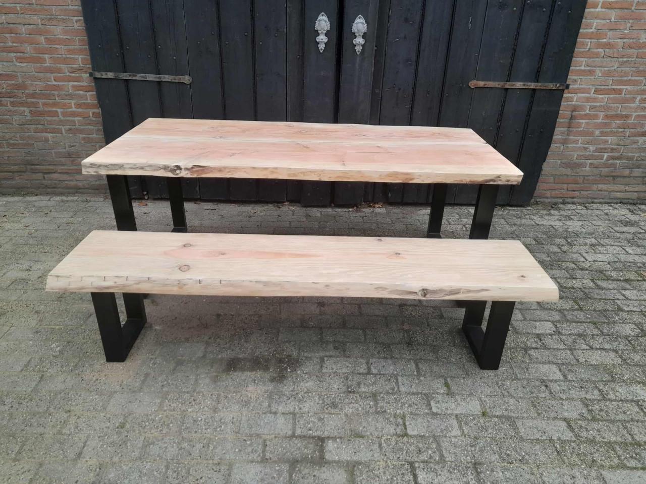 BOOMSTAMTAFEL / TAFEL + BANK 200x100