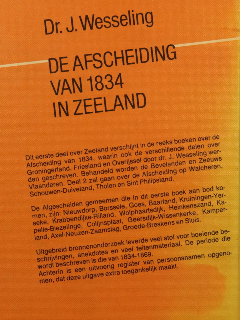 De afscheiding van 1834 in Zeeland