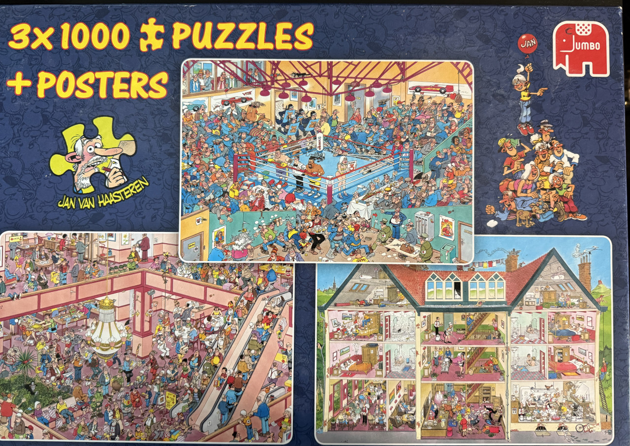 Jan van Haasteren - Combinatiedoos 3 puzzels