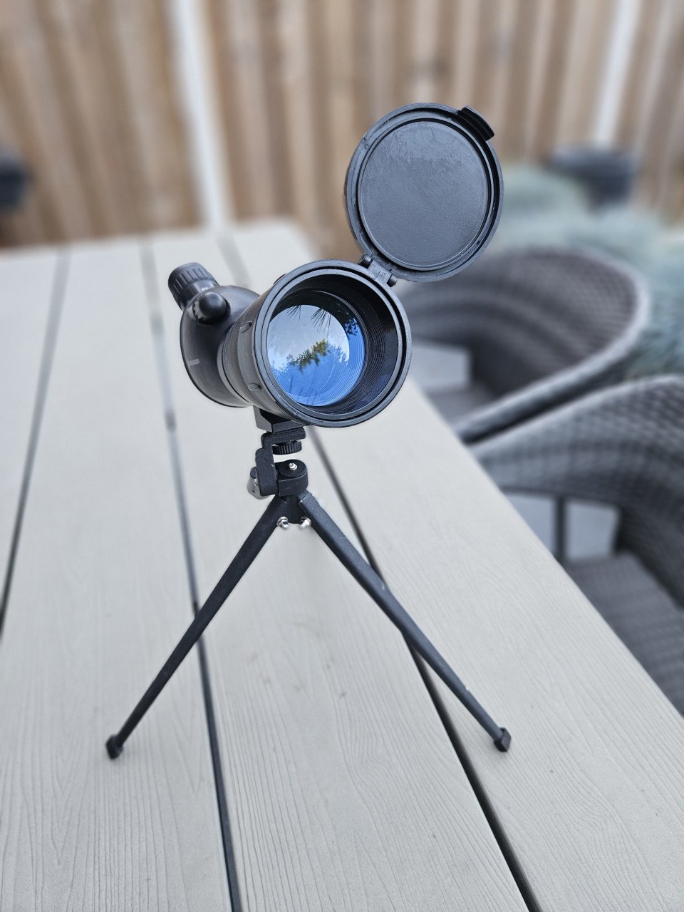 Zgan krachtige Bresser Zoom 20X-60X60 spotting scope incl statief....