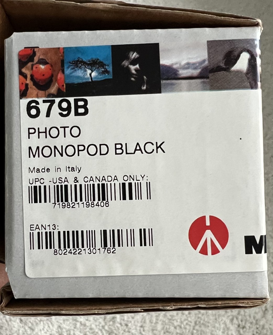 Manfrotto monopod 679B en balhoofd 494RC2 incl. snelkoppeling