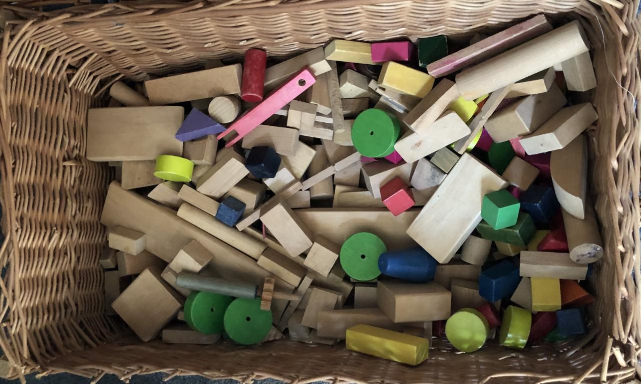 Houten speelgoed blokken