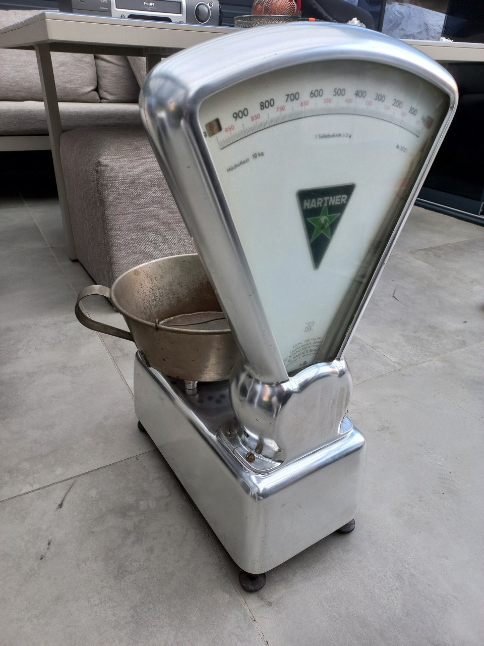Vintage duitse weegschaal G.Hartner