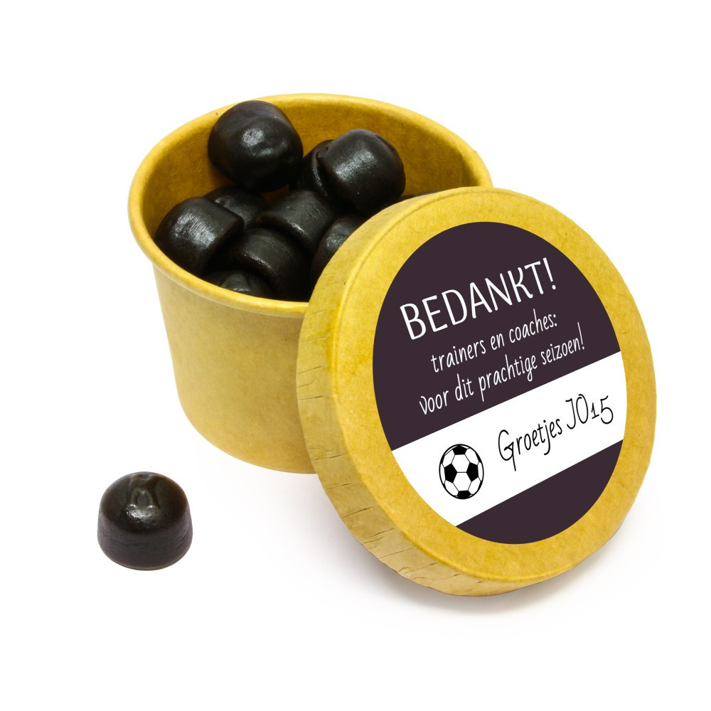 Bedankje einde voetbal seizoen