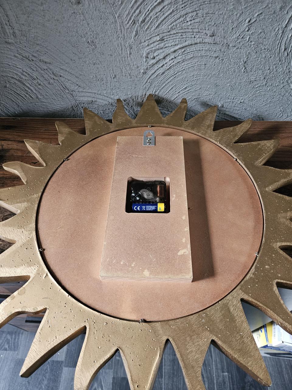 Prachtige grote vintage Karlsson Zonneklok – Goud