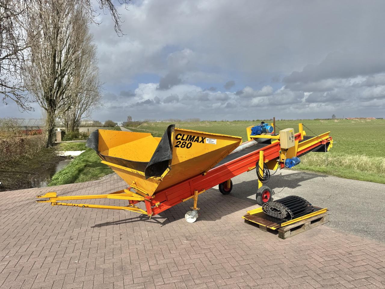 Climax CSB280 stortbak met zeefband