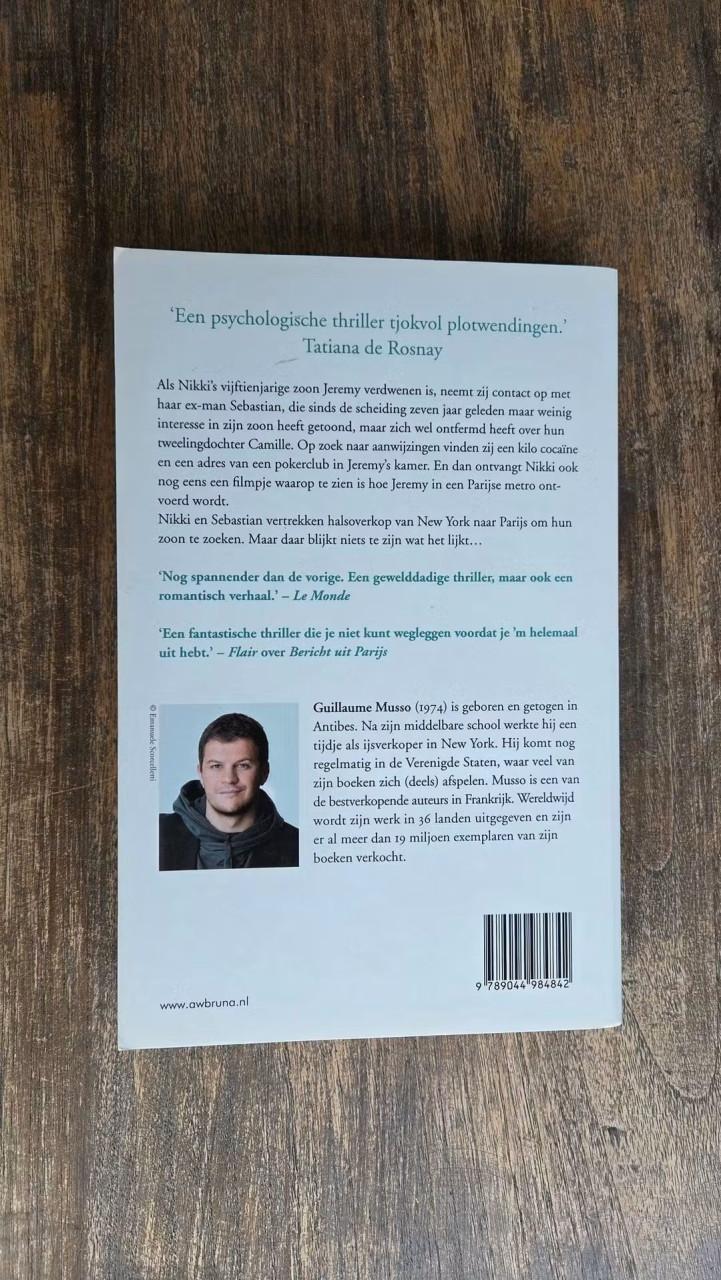 Thriller Guillaume Musso ' Vlucht uit New York'