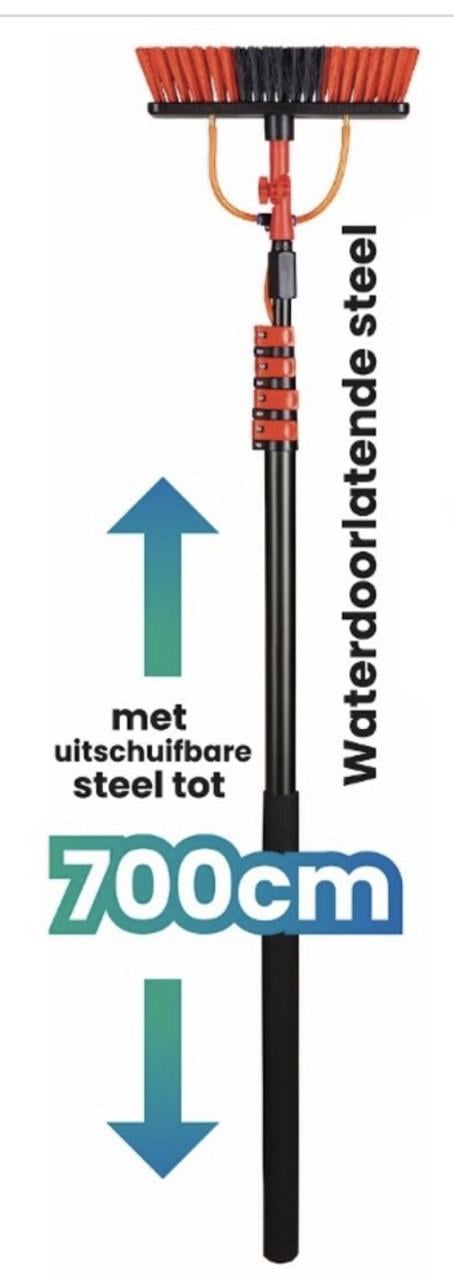 Nieuwe telescopische waterbezem - 7 meter !!