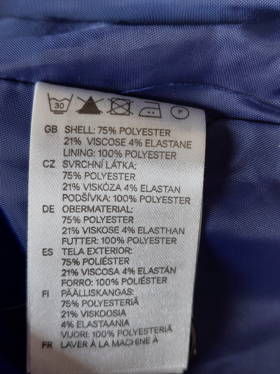 Nieuwe Wit/marine gestreepte damesblazer mt 42 H&M