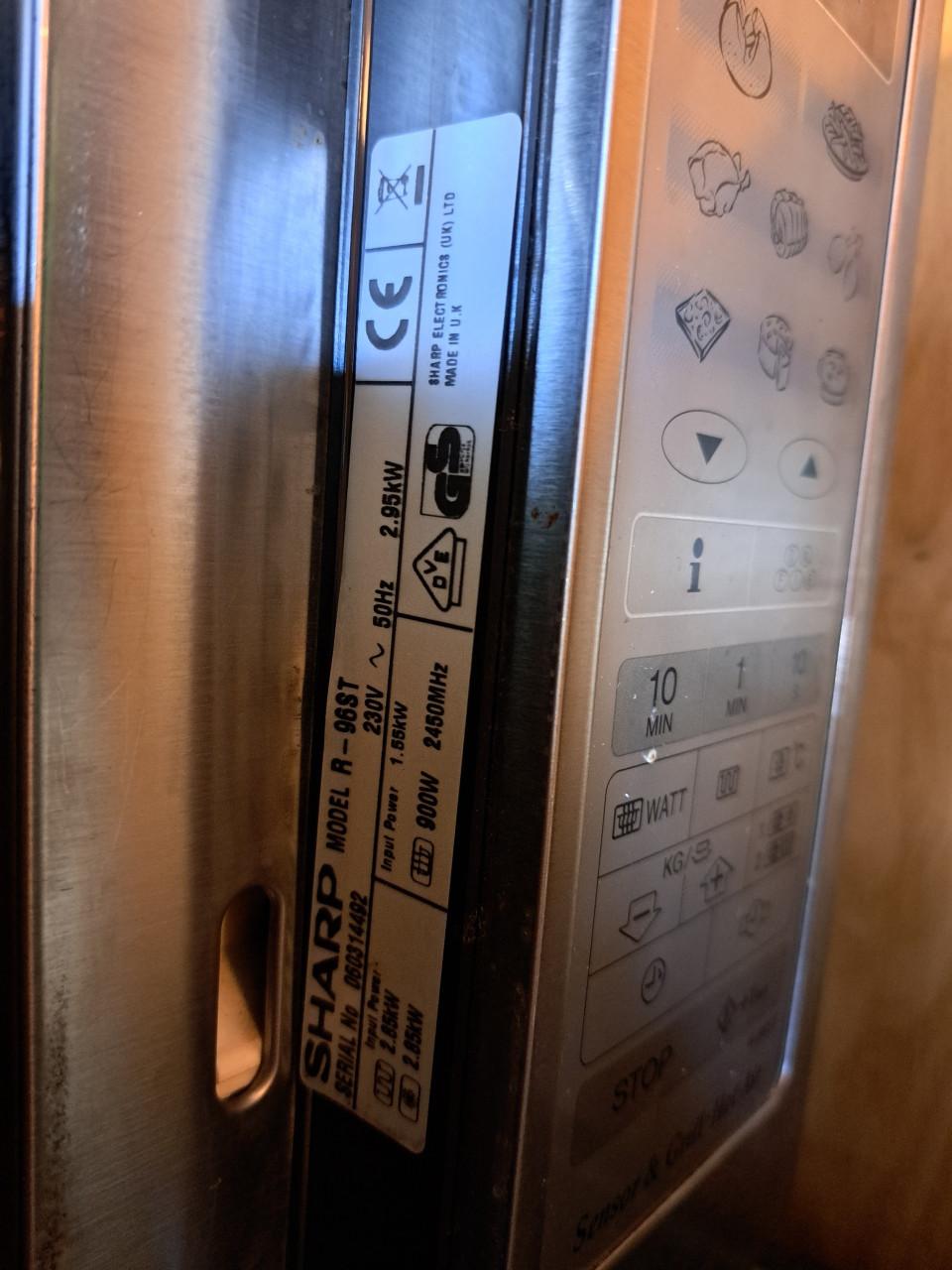 Sharp combi magnetron oven