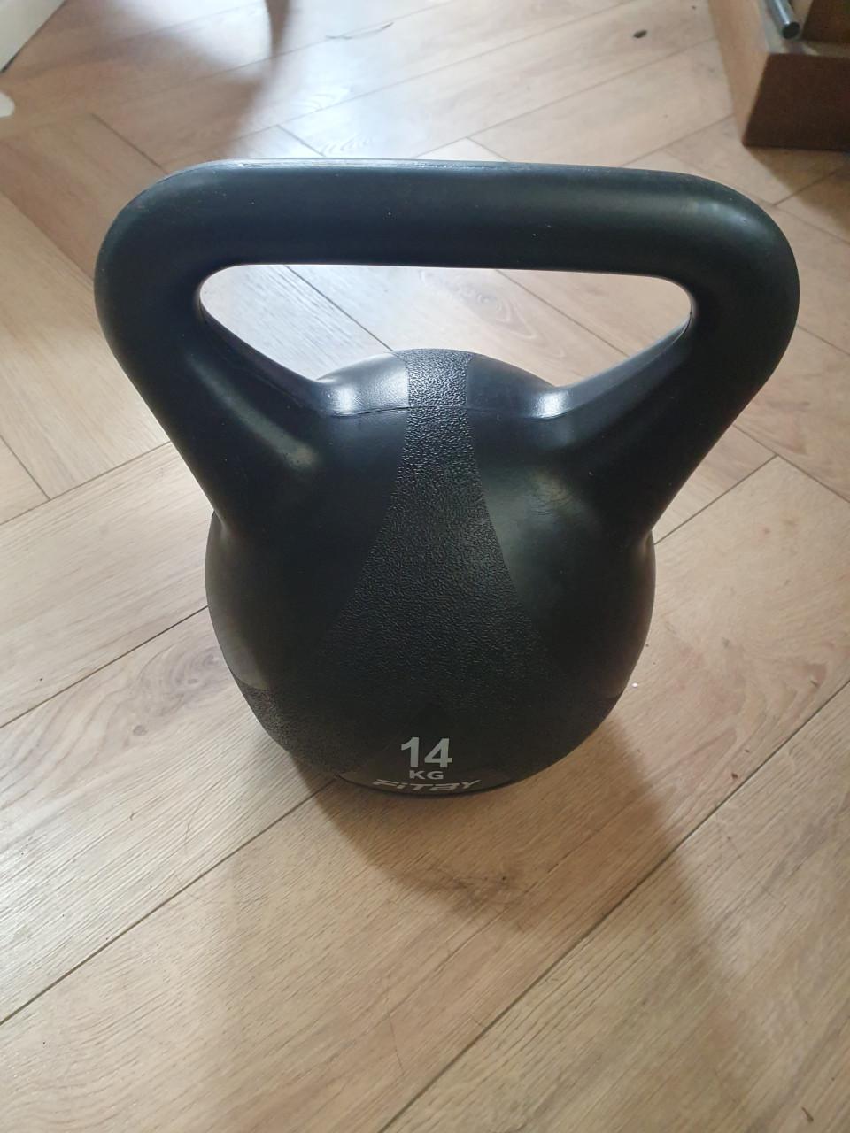 Fitby kettlebell 14 kg • fitness gewicht • crossfit • zwart
