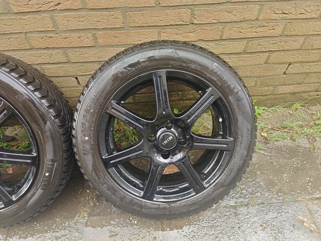 Mini OEM wielen 16" 4x100 Hoogglans zwart
