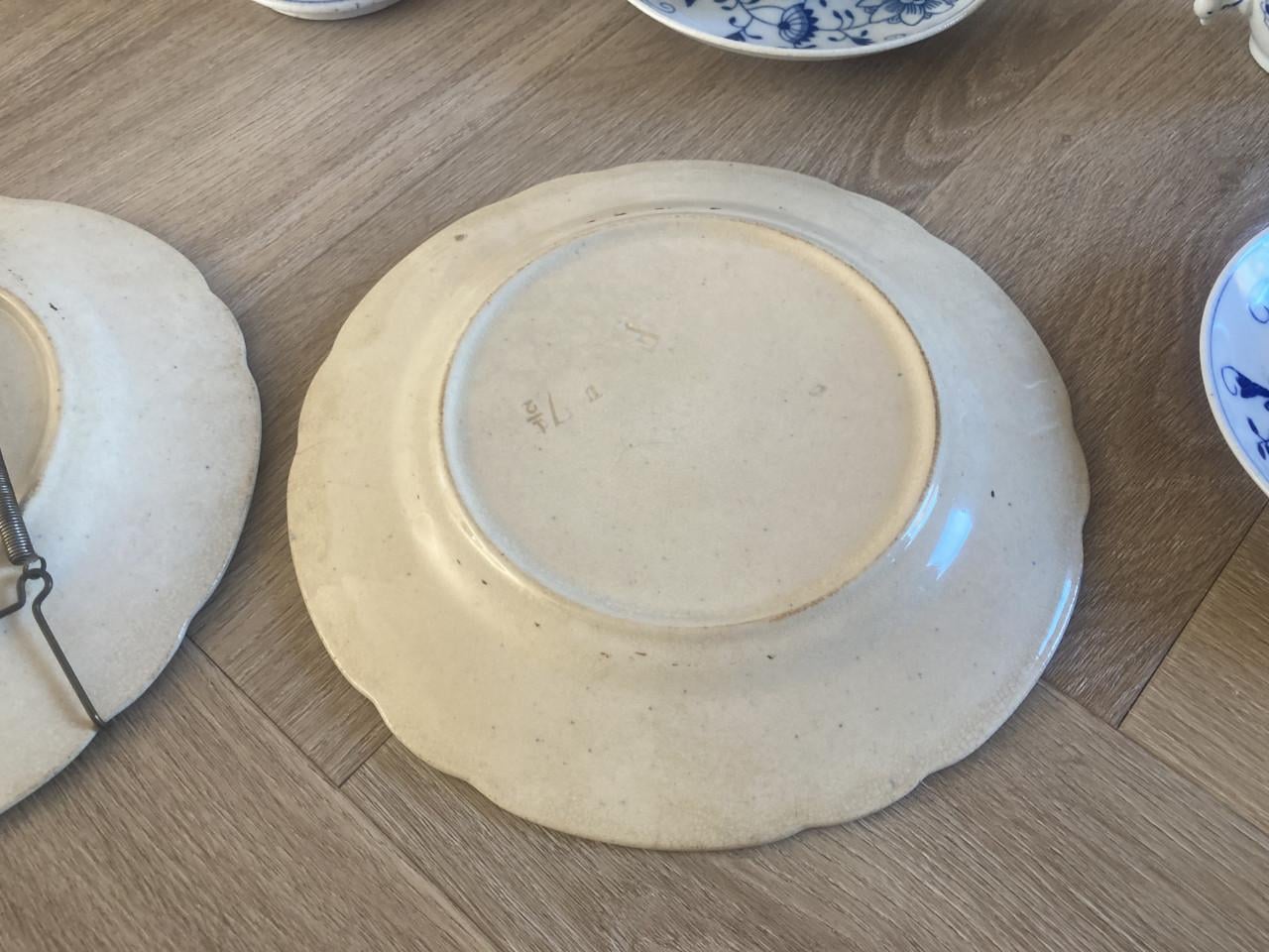 8 stuks Porcelein regout zwiebelmunster