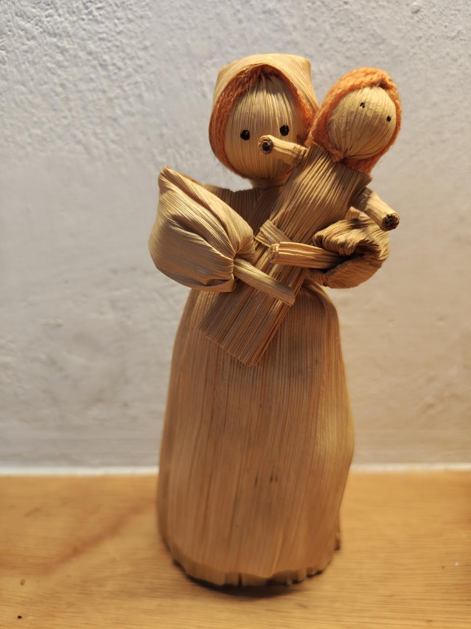 3 vintage maísbladpopjes