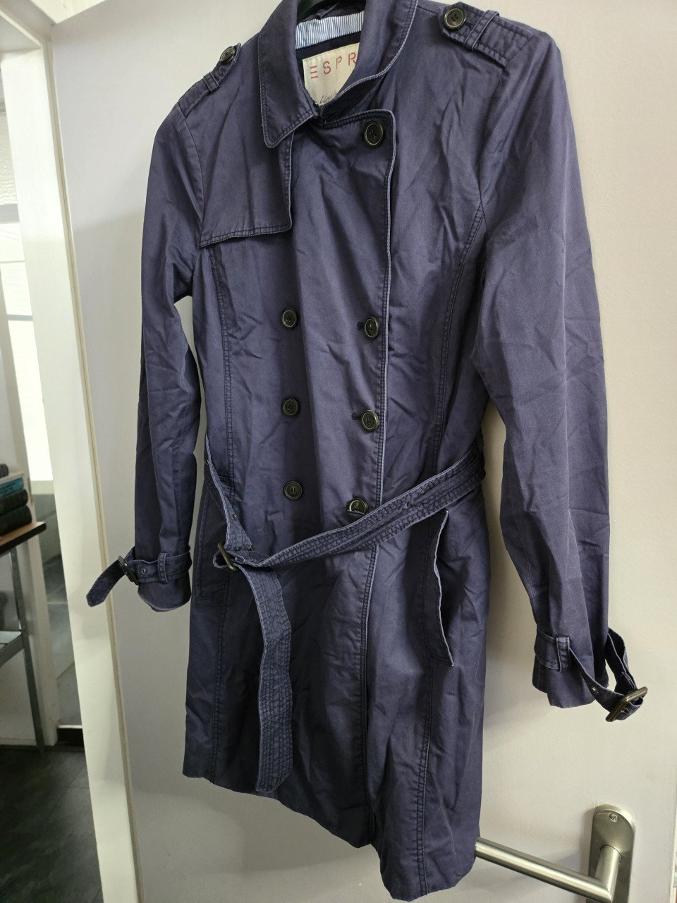Trenchcoat van Esprit Maat 36 Donkerblauw