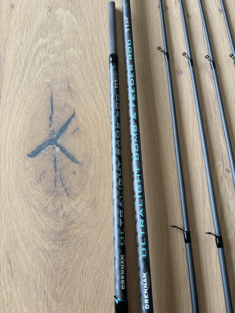2 x unieke Drennan feeders 10-11 feet demo en nieuw