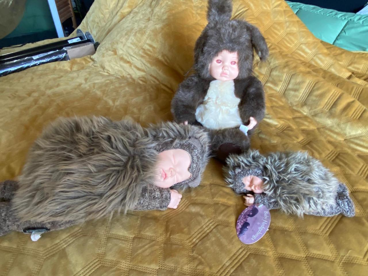 Ann Geddes poppen 3 stuks