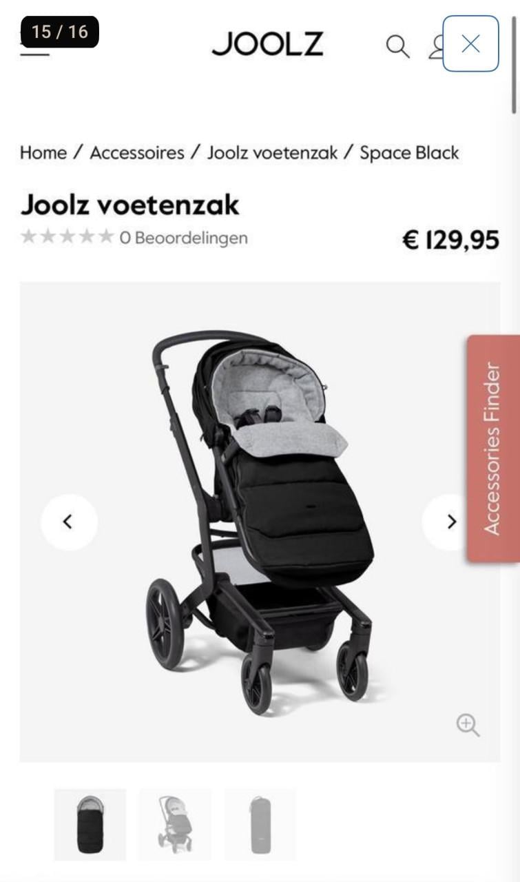 Joolz Day+ Kinderwagen set in kleur Brilliant Black.