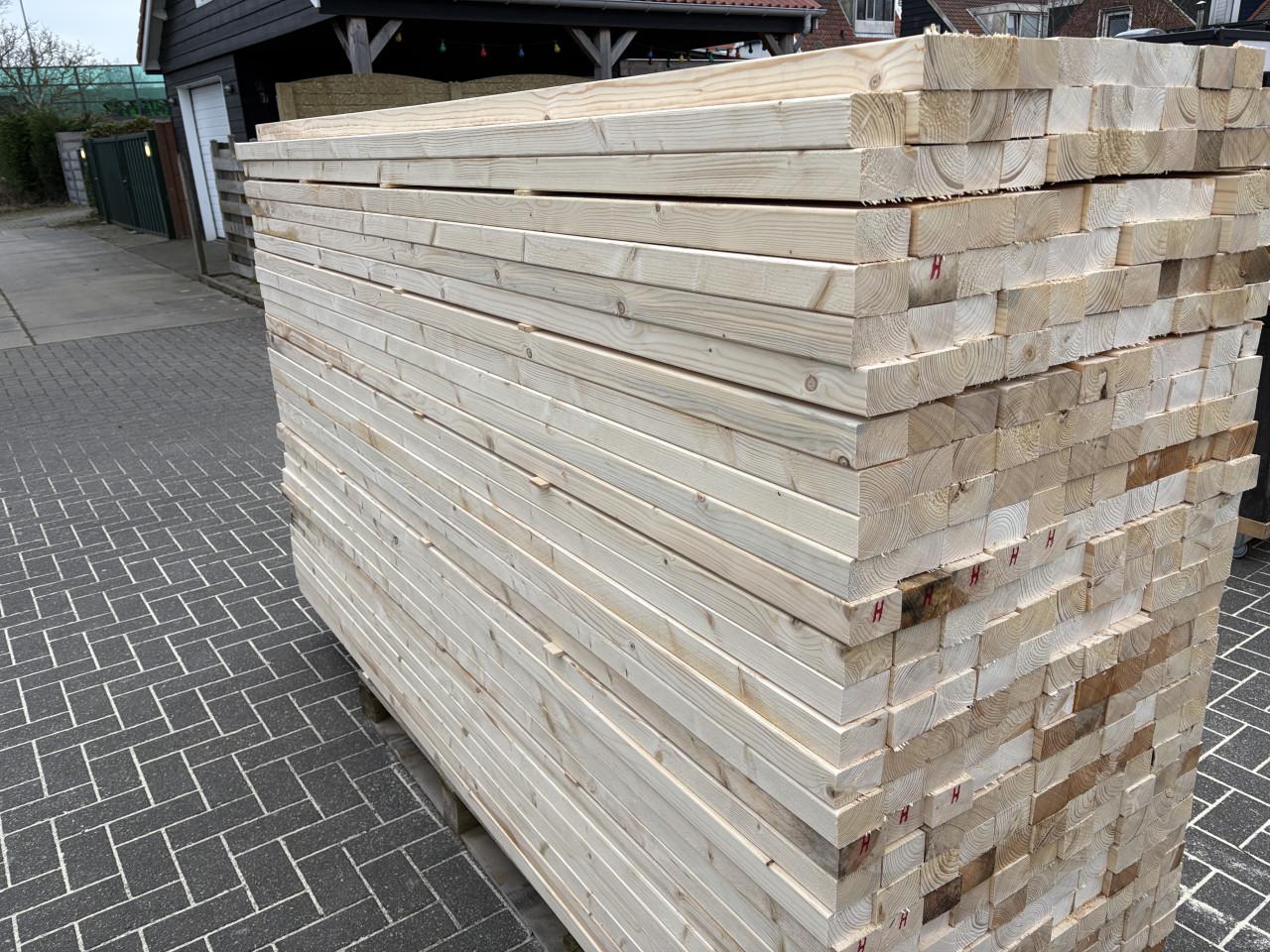 Nieuwe Steigerplanken 32x200 5 meter Steigerhout