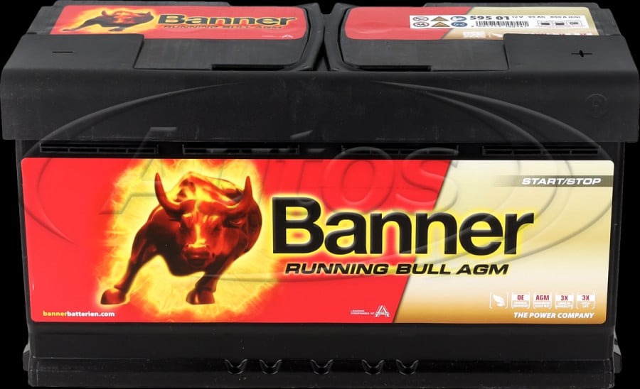 (Huishoud) accu camper, Banner Running Bull AGM 12V-95Ah