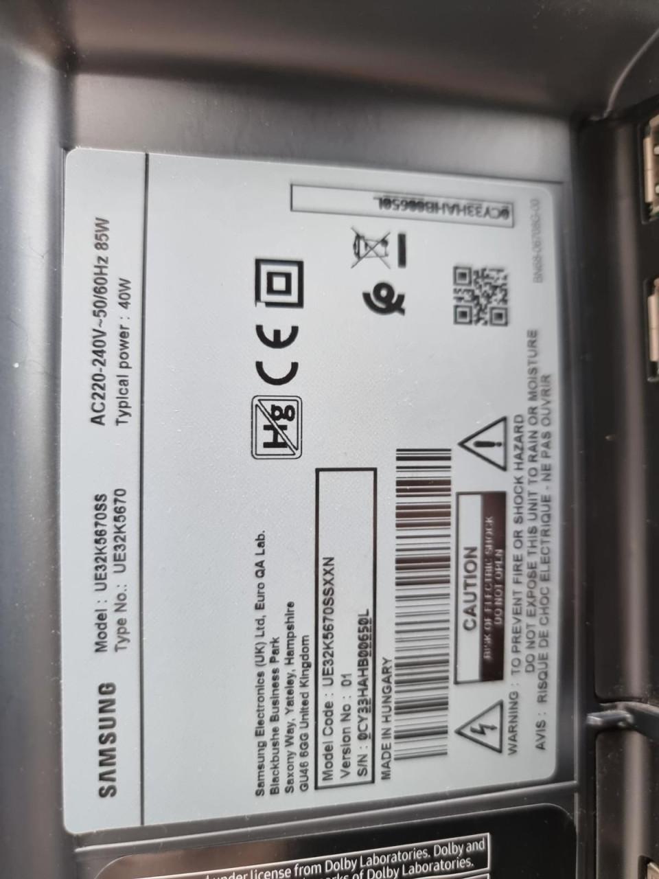 Samsung UE32K5670SS – Smart TV 32"