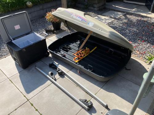 Dakoffer , dakrail, en koelbox