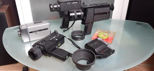 5 stuks analoge super 8 film camera,s met accesoires