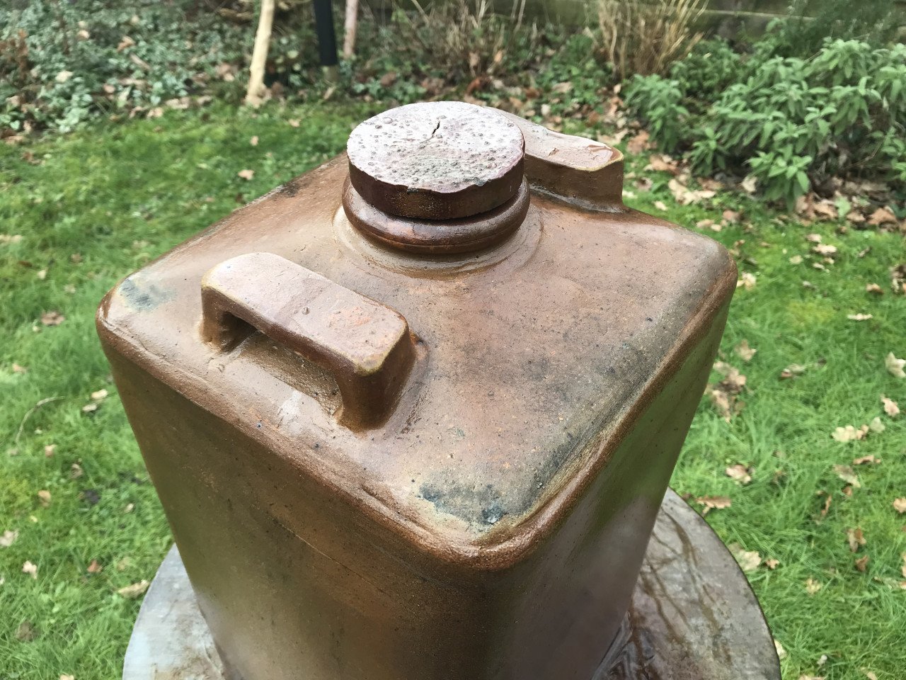 Keramiek fles,groot model,gesigneerd