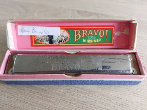 Mondharmonica Hohner Bravo F key/ F accoord