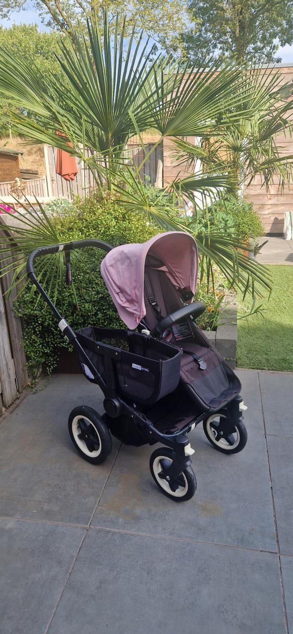 Bugaboo Donkey All Black – duo kinderwagen 💙🩷