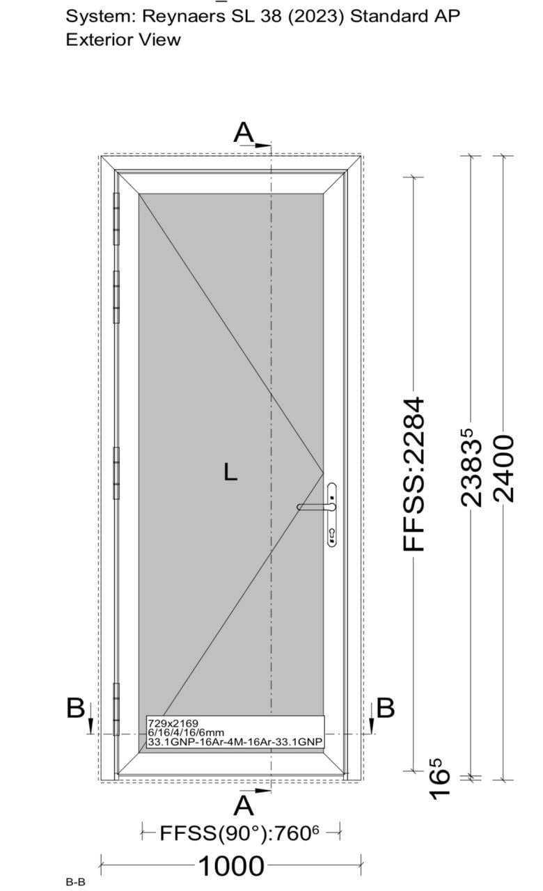 Zwarte aluminium achterdeuren | triple glas