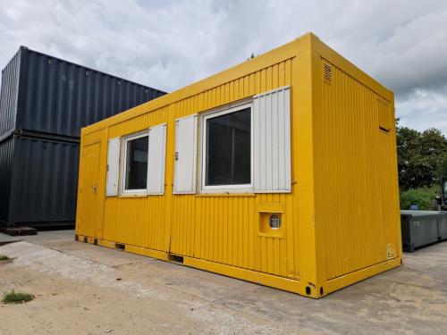 Gebruikte 6x3m kantoorunit / bouwkeet / schaftkeet