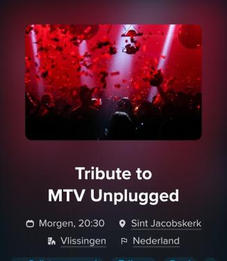 2 kaartjes voor  Tribute to MTV Unplugged , concert