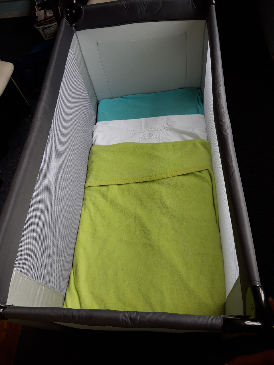 Kwalitatief campingbedje Prenatal incl. beddengoed