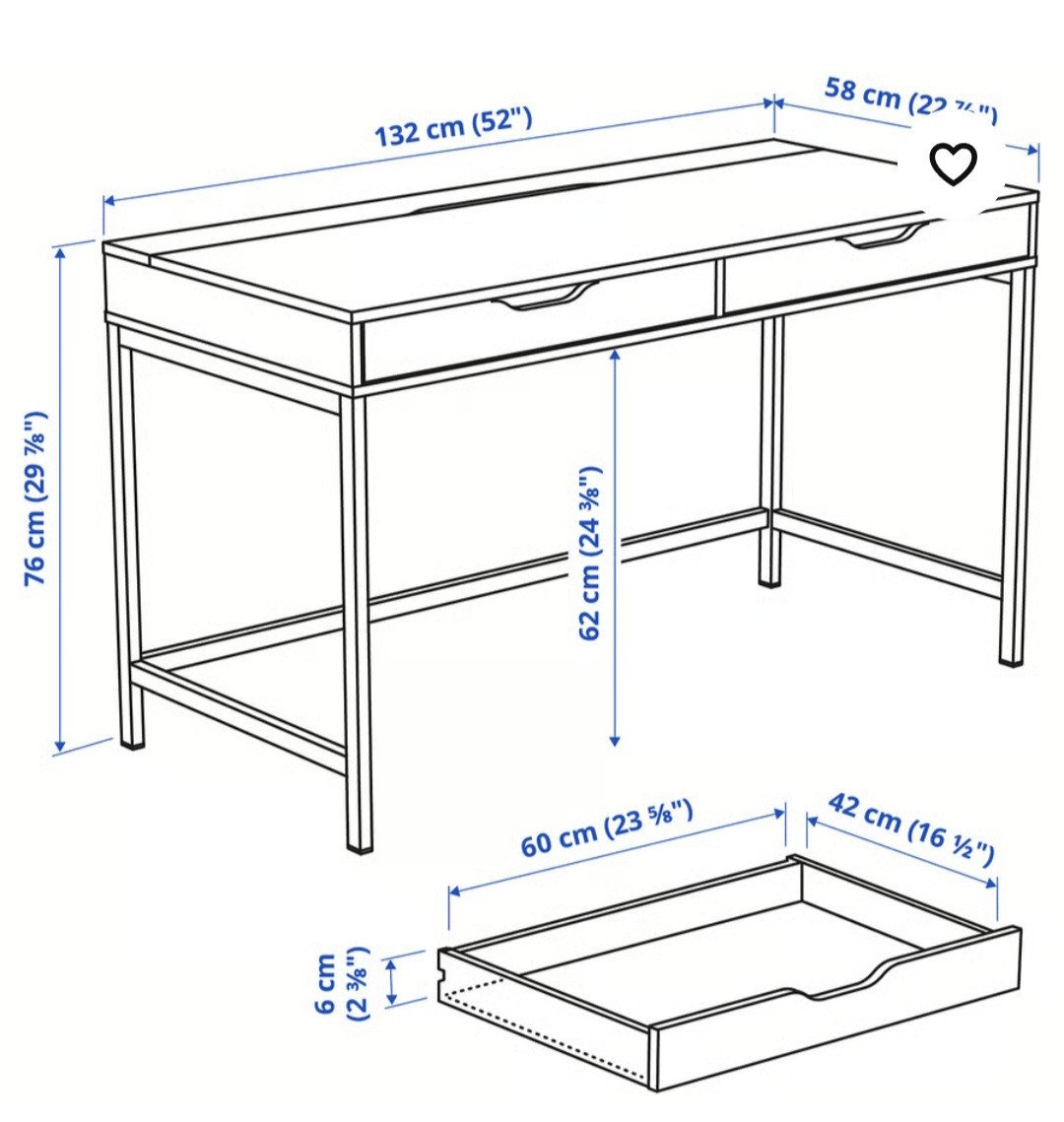 Bureau en bureaustoel antraciet