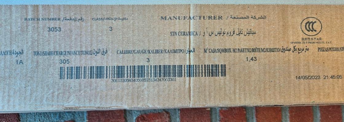 Te Koop: Wandtegels 120x60cm en 30x7,5cm