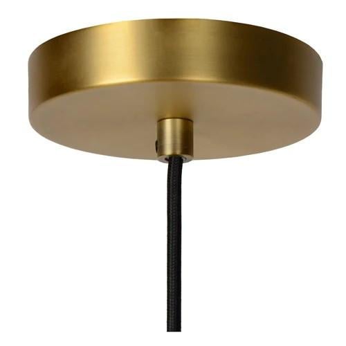 Hanglampen Lucide FIRMIN, glas met metalen rand (rond 20cm en 30cm)